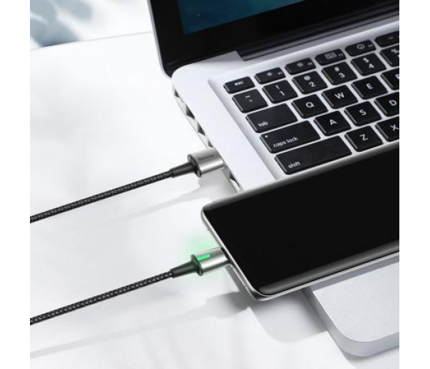 Baseus Magnetyczny USB - USB-C Zinc 2A 2m czarny CATXC-B01 - 1379535 - zdjęcie 3